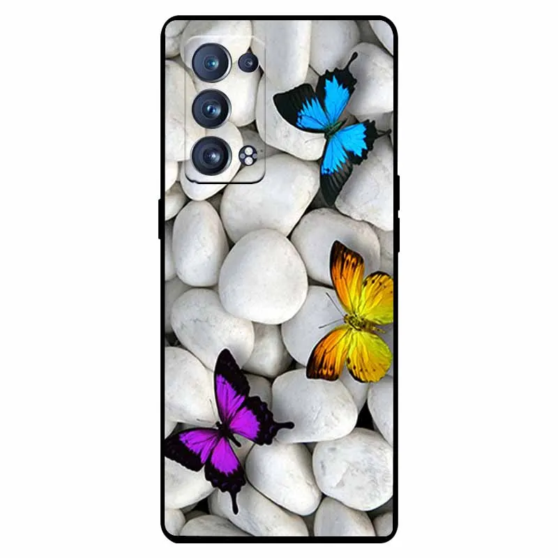Shockproof Soft Silicone TPU Back Cover for Oppo Reno 6 Pro 5G - Cute and Durable