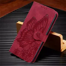  Butterfly Leather Flip Cover For Xiaomi Mi11 Redmi Note 9T 9 9A 9S 8 Pro 8A POCO X3 NFC M3 F3 10 Pro Lite Phone Wallet Book Case 