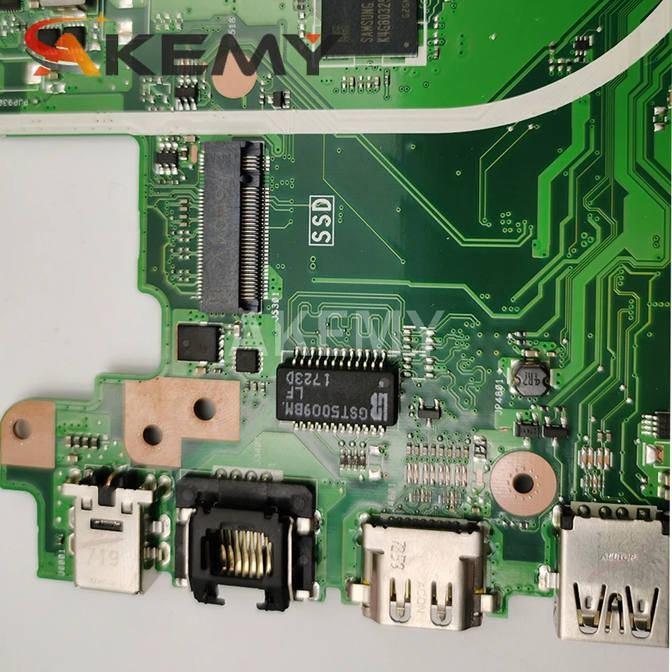Akemy Mainboard For Asus Vivobook 17 X705UDR X705UQ X705UV X705UB X705UD X705U N705U Laptop motherboard I5-8250U/I5-7200U