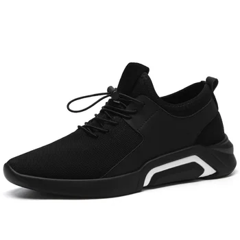 

2019 New Men Casual Shoes Lace up Men Shoes Lightweight Comfortable Breathable Walking Sneakers