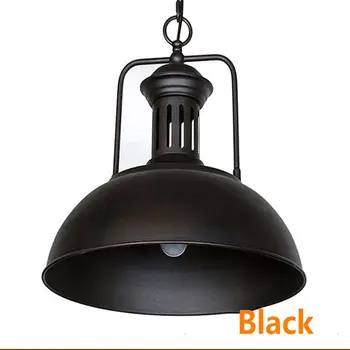 

Retro Loft Industrial Indoor Lighting Vintage Pendant Lights E27 Edison Bulb Iron Lampshade Light Fixture Single Hanging Lamps