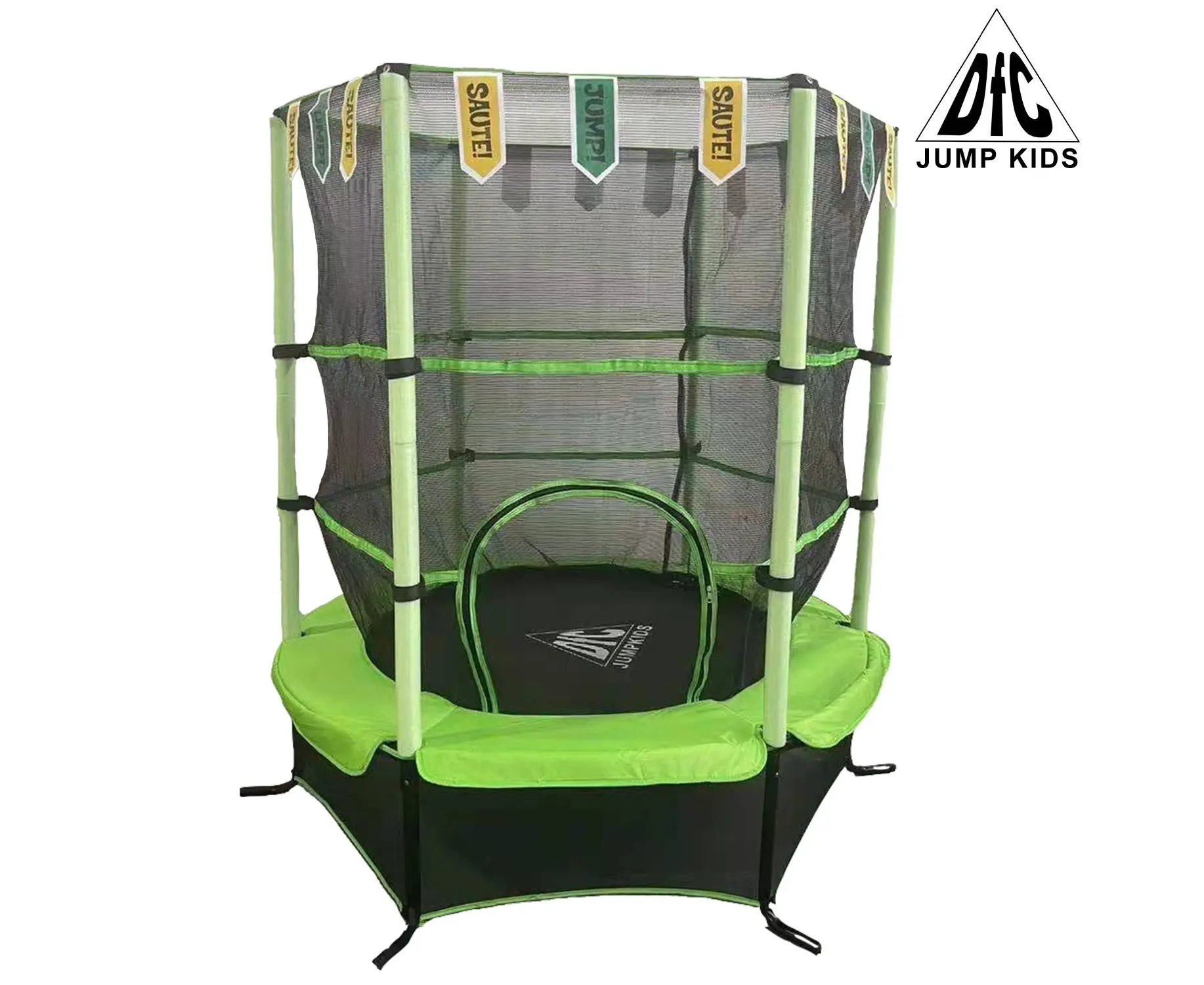 Батут DFC JUMP KIDS 55" зеленый с сетка 55INCH-JD-G | Спорт и
