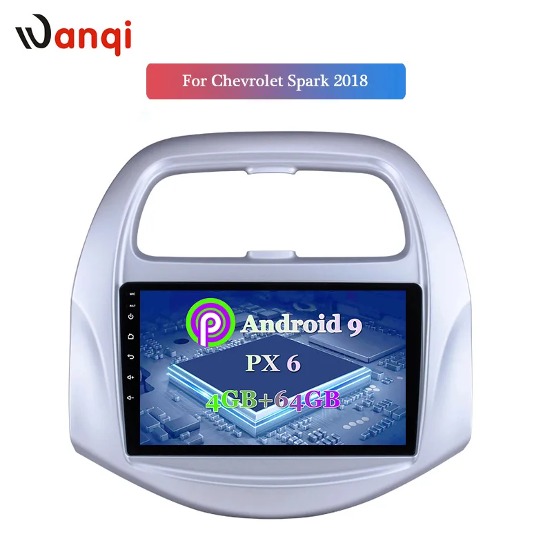 Wan qi 4G + 64G Android 9 0 дюймов Автомобильный DVD gps навигационный плеер стерео для CHEVROLET 2018