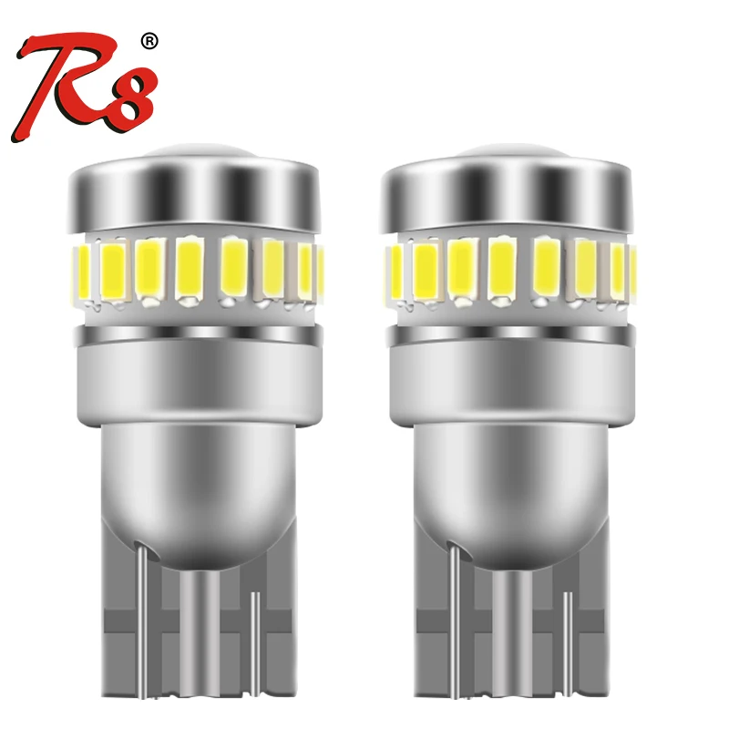 

2x W5W T10 LED Canbus Light Bulbs For BMW Audi Mercedes Car Interior Reading Parking Trunk License Lights White No Error 12V