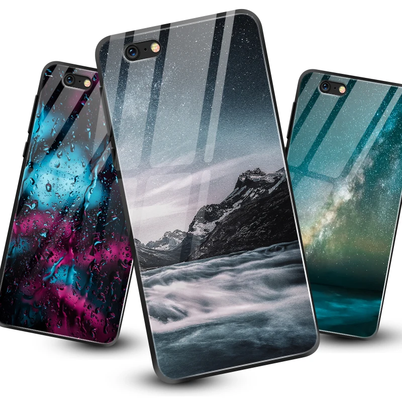Чехлы из закаленного стекла для Meizu M5 M6 M8 M9 Note 16th Plus iPhone 5S SE 6 6S 7 8 XR XS MAX