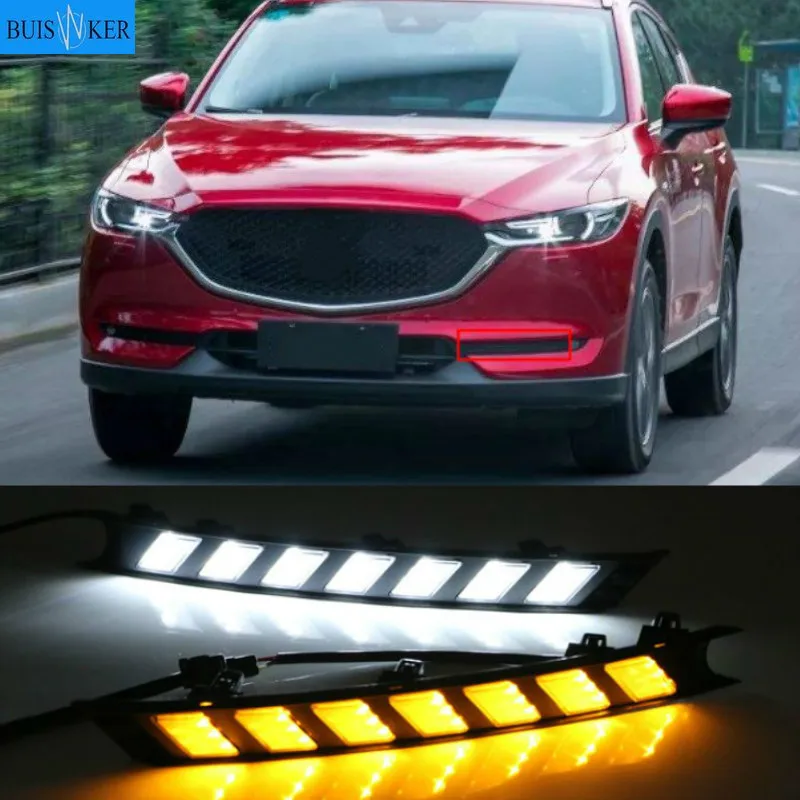 2 предмета в комплекте для Mazda CX-5 CX5 2017 2018 2019 DRL Светодиодный дневной светильник с