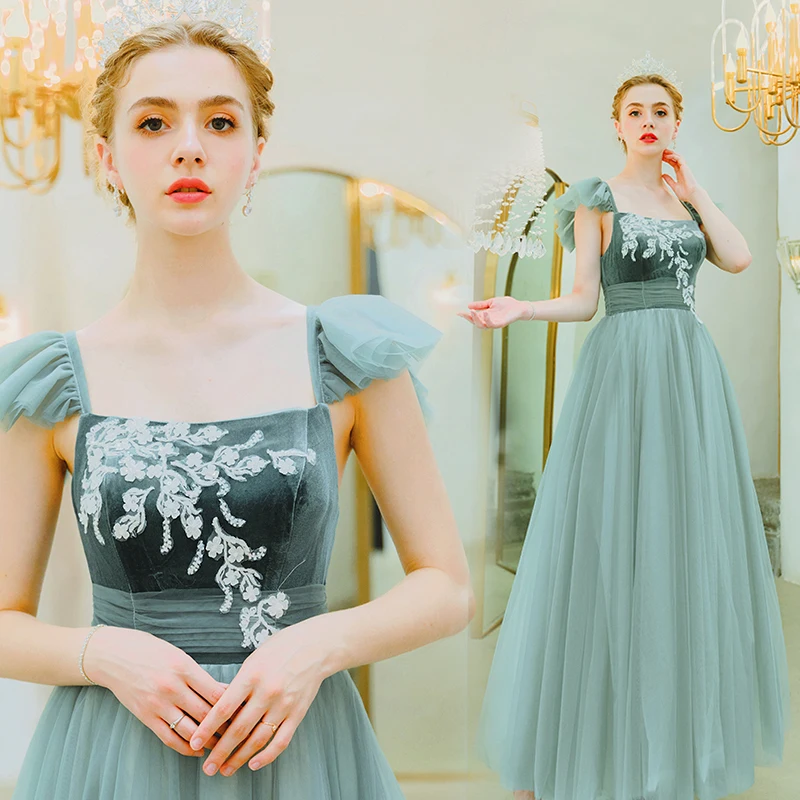 SSYfashion ремень без рукавов со шнуровкой сзади лодыжки длина длинное темно-зеленое вечернее платье вечерние Формальное банкетное платье вечернее платье