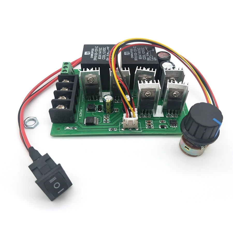 60A PWM Motor Speed Controller CW CCW Reversible Switch DC 12V - 48V