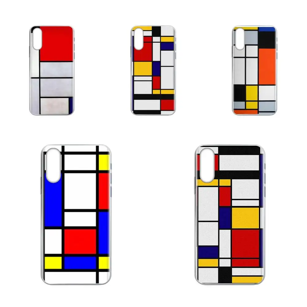 Мягкие лучшие чехлы Bauhaus стиль абстрактного искусства Piet Mondrian мобильный для iPhone 11