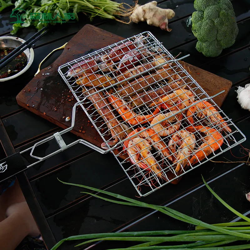 Folding BBQ Gril basket  (3)