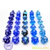 Bescon RPG Dice Set 35pcs Ocean Blue Set, DND Role Playing Game Dice 5X7pcs 4