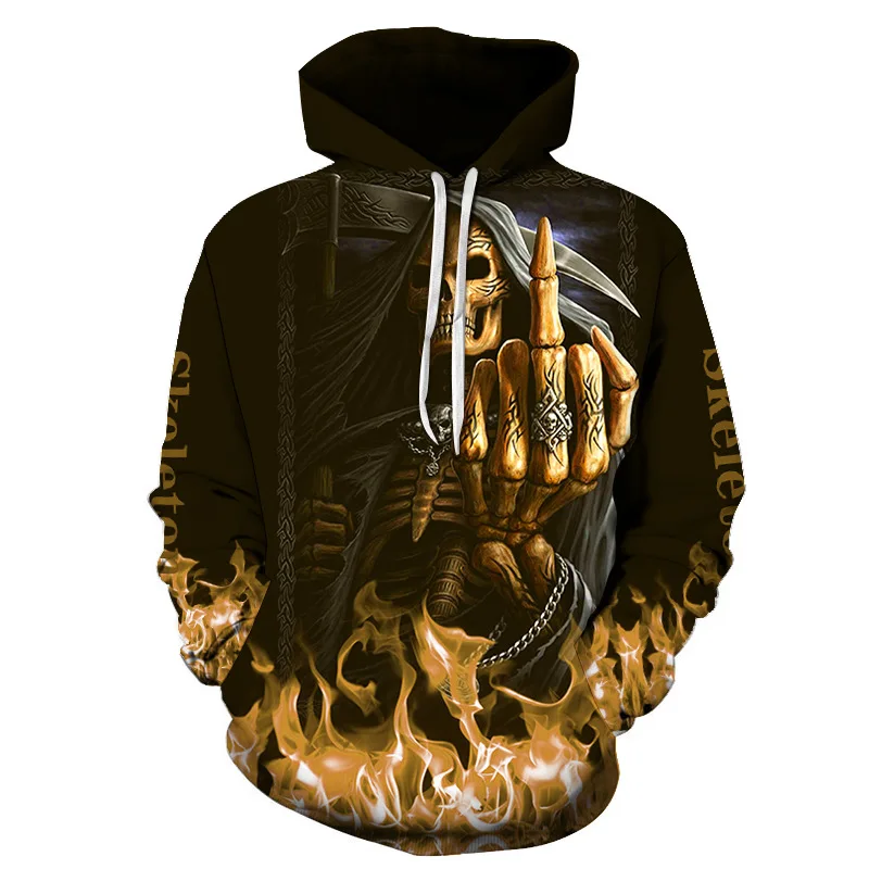 3d Skull Print Hoodie Long Sleeve Black Sweater Casual Sportswear Men's O Neck Pullover Street Oversized Clothes Hoodies Kids 3d Skull Print Hoodie Long Sleeve Black Sweater Casual Sportswear Men's O Neck Pullover Street Oversized Clothes Hoodies Kids