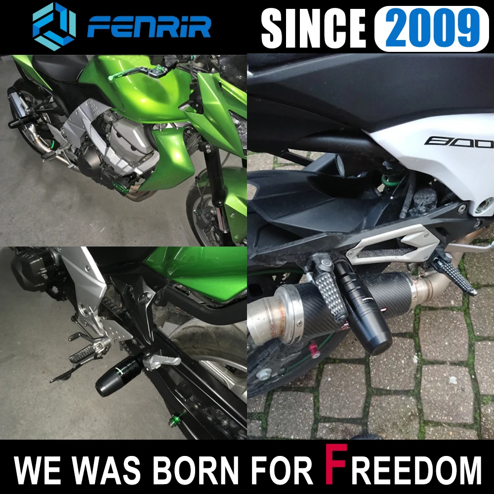 Слайдеры рамы мотоцикла защита от падения для Kawasaki Z250 Z300 Z650 Z700 Z750 Z800 Z900 Z1000 Z1000SX