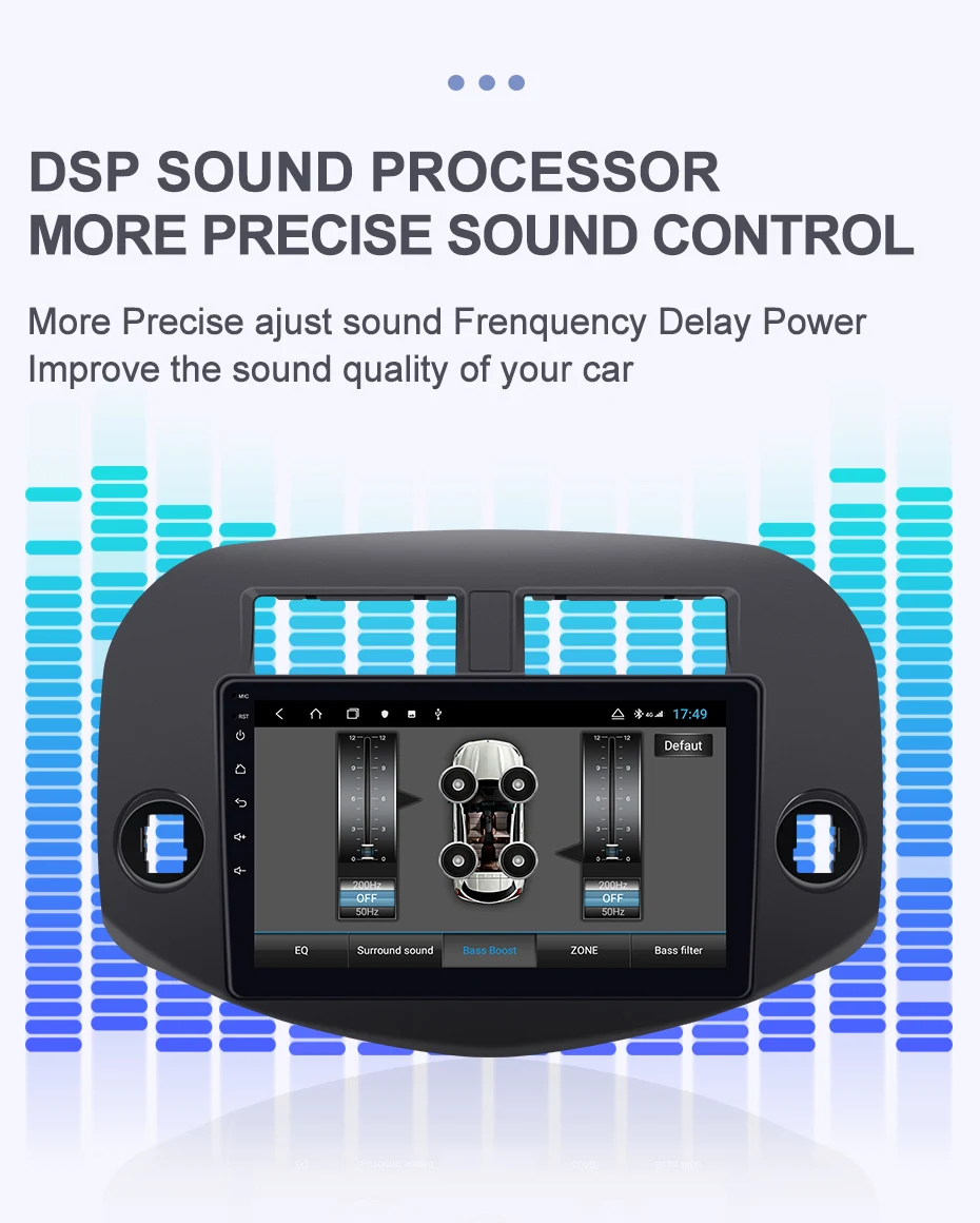 Top Isudar H53 4G Android 1 Din Auto Radio For Toyota/RAV4 2007-2011 Car Multimedia 8 Core RAM 4GB ROM 64GB GPS DVR Camera IPS DSP 12