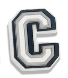 Single Letter 1Pcs Black White Alphabe Shoe charms Button Accessories Shoe DIY Decoration Wristband Kids X-mas Gift  Croc Jibz C