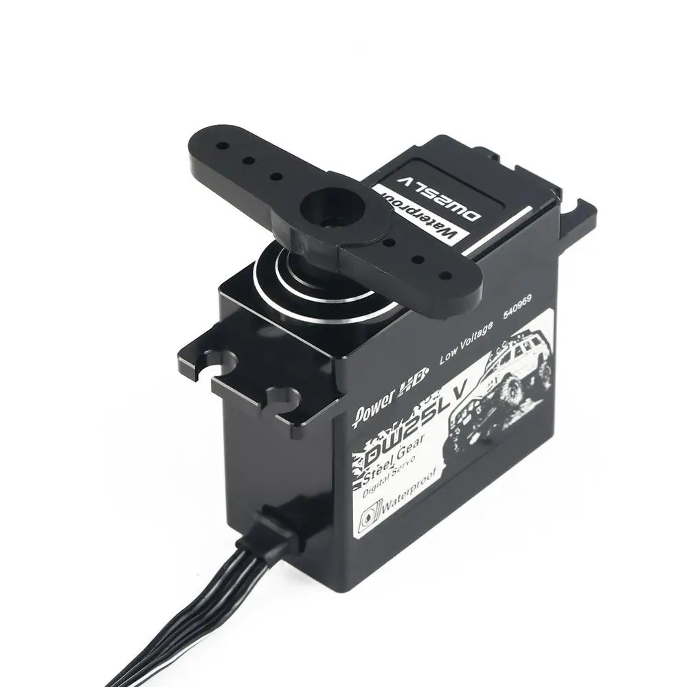 

POWER HD DW-25LV Waterproof Metal Gear Digital Coreless Servo with 25kg High Torque for 1/10 RC Remote Control Car Boat