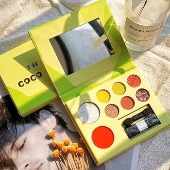 

8 Color Avocado Eye Shadow Palette Long-lasting Waterproof Smudge-proof Colorfast 8-color Eye Shadow Good Use