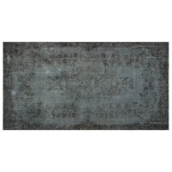 

Handmade Gray Vintage Overdyed Turkish Area Rug 169x310 Cm-5'7''X10'2''