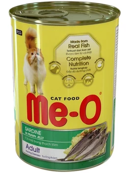 

ME-O ME-O CAT ADULT for adult cats with sardines in krevechtochnom jelly 400g