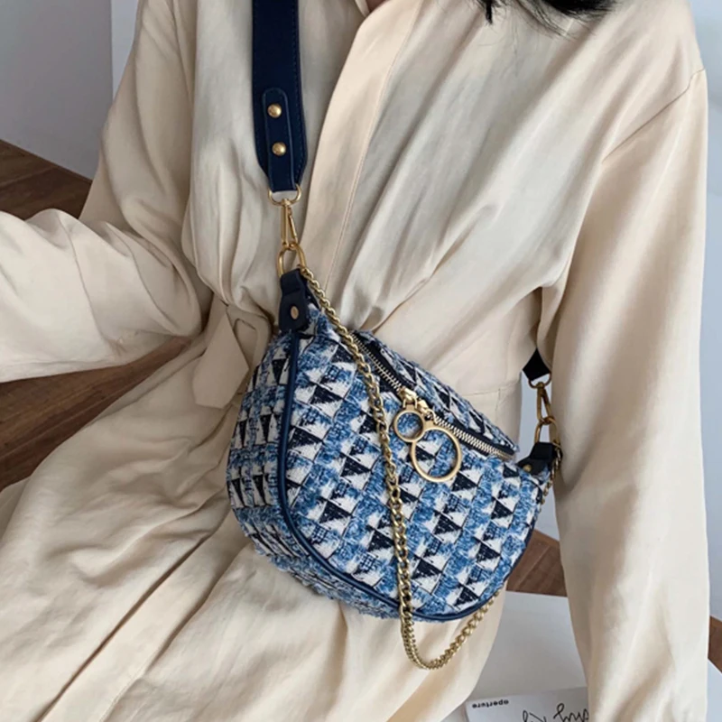 2019 bolsa feminina Женская хлопковая и льняная нагрудная сумка Роскошные сумки женские