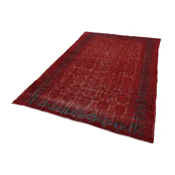 

180x263 Cm Red Handmade Over Dyed Rug-6x9 Ft