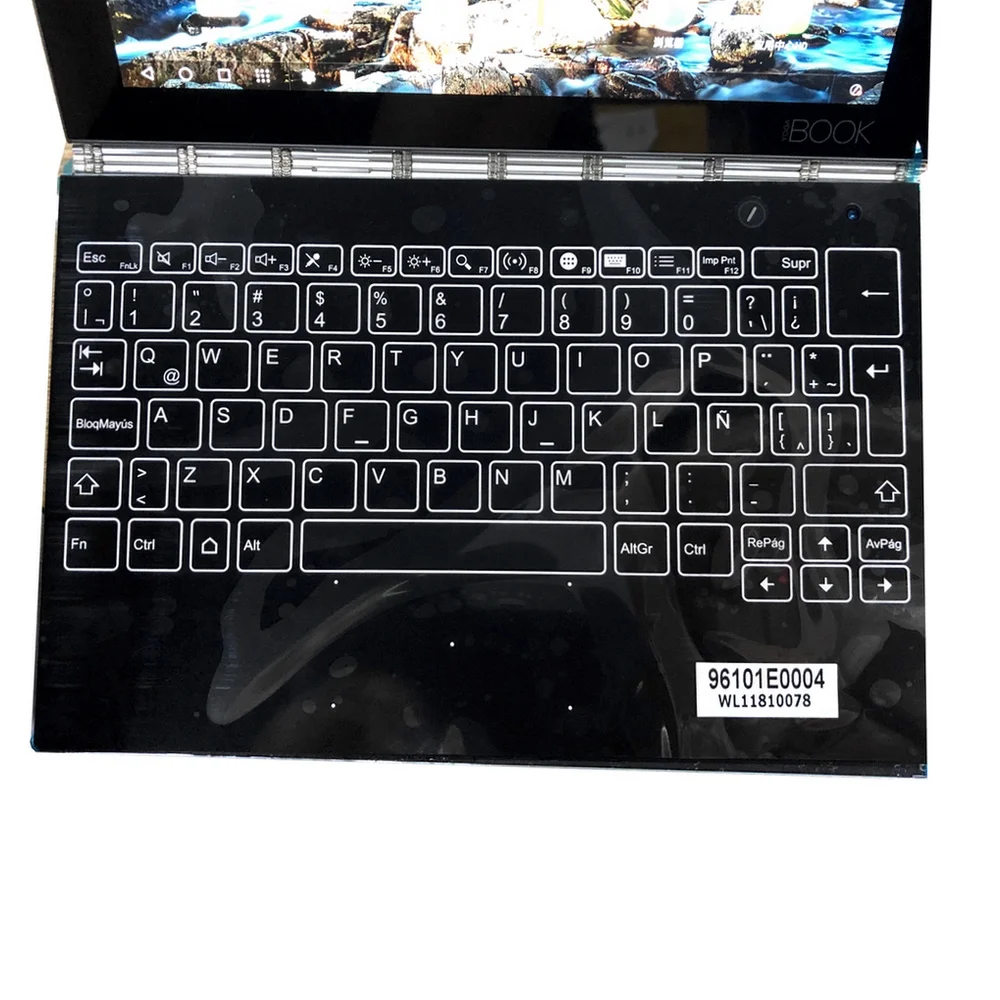Teclado para Lenovo Montagem do Teclado Espanhol Yoga Livro Yb1-x90l Yb1-x90f Yb1-x91l Yb1-x91f Apto la Latin 100% Novo Original sp es - Imagem 3