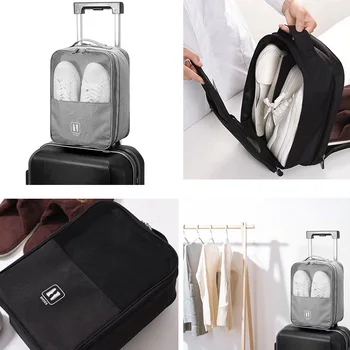 

Travel Storage Bag Portable Organizer Shoes Sorting Pouch Multifunctional Oxford Fabric Pack