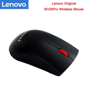 

Lenovo M120Pro Wireless Office Mouse 1000DPI Optical Black Mouse with Red Rubber Roller for Home Using for Desktop Laptop PC