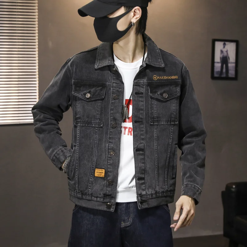 公式サイトから購入する 21新秋の夏薄型デニムジャケットメンズファッション春と秋の服 期間限定でセール価格とします Signature Johaness Com