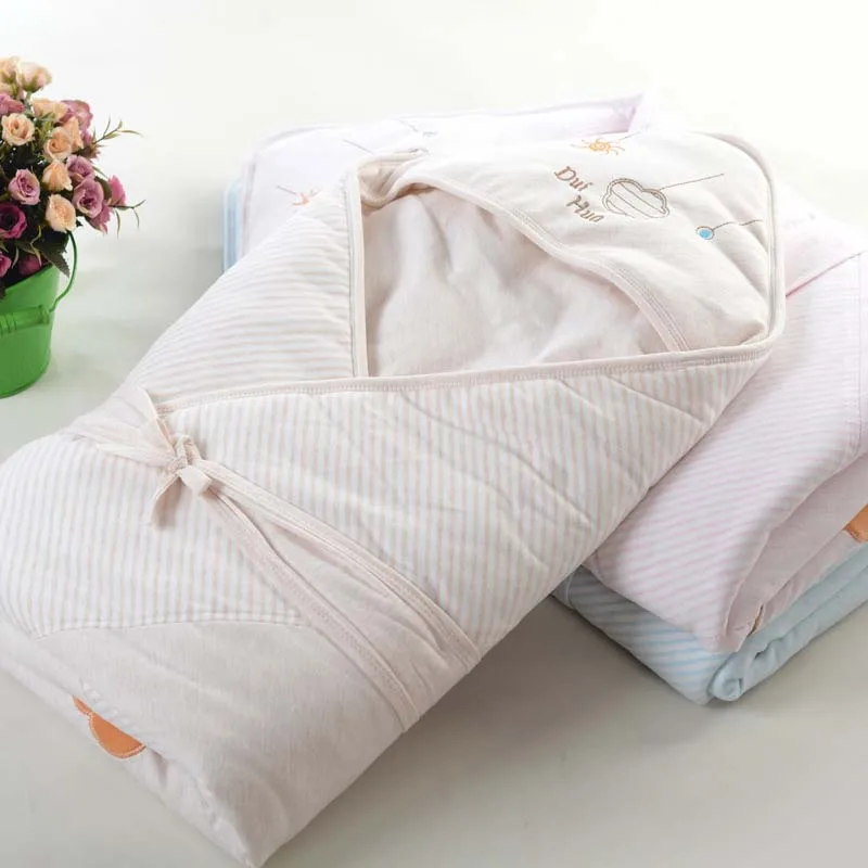 90*90 см зимнее детское одеяло для малышей, хлопковое банное полотенце, уплотненное Пеленальное Одеяло для новорожденных, конверт с капюшоном, одеяло, подарок для детей