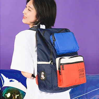 

Creative Backpack women Private Space Themed Nylon Contrast Light Shoulder Bag School Bags for Teenage Girls Bookbag
