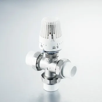 

DN25 DN32 Automatic Thermostatic Control Valve Brass 3 way PPR Pipe Thermostat Valve Underfloor heating system Heating Actuator