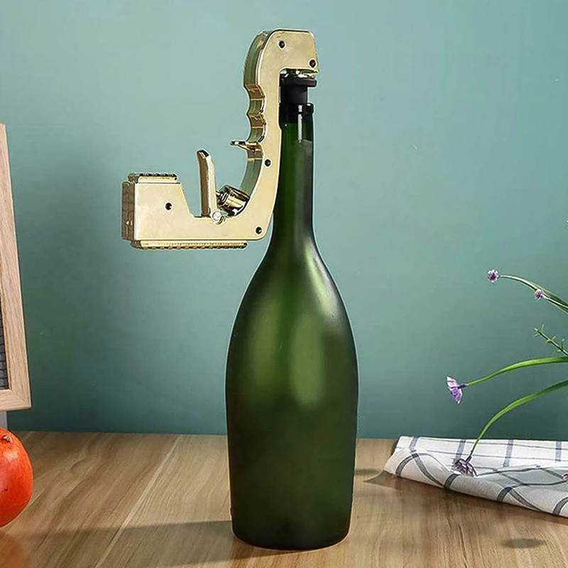 Stopper Ejector Dispenser Champagne Gun Fountain Bottle Pistol Wine Alloy Soda Beer Party Wine Stopper Dispenser Free Shipping