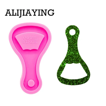 

DY0348 Glitter shiny Beaker molds Keychain Silicone Mold for epoxy resin molds DIY necklace Pendant craf mould