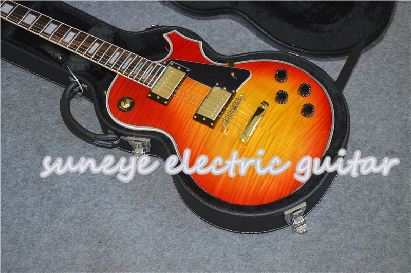 Suneye Block перламутровый инкрустированный электрогитара Rosewood Fretboard Guitarra Electrica доступен вариант для левшей с гитарным чехлом