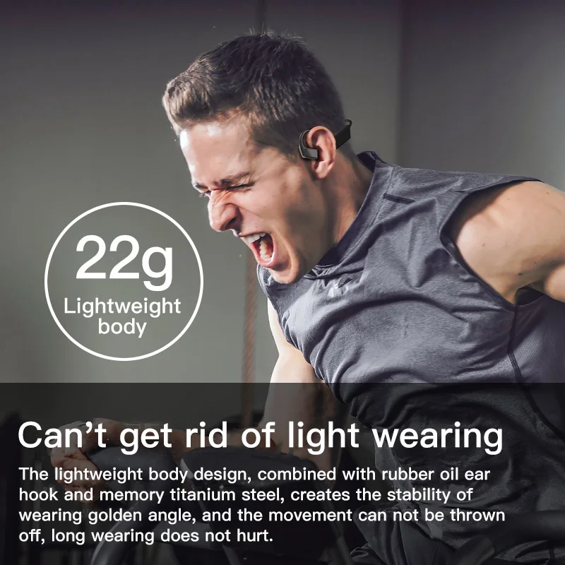 Ankeface TWS Wireless Bluetooth Earphone Bone Conduction Sports Waterproof Headset for XIAOMI HUAWEI IPHONE SAMSUNG Smart Phone