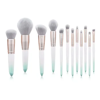

12pcs Frosted Makeup Brushes Set Loose Powder Foundation Brush Eyeshadow Blush Brush Set Make Up Tools