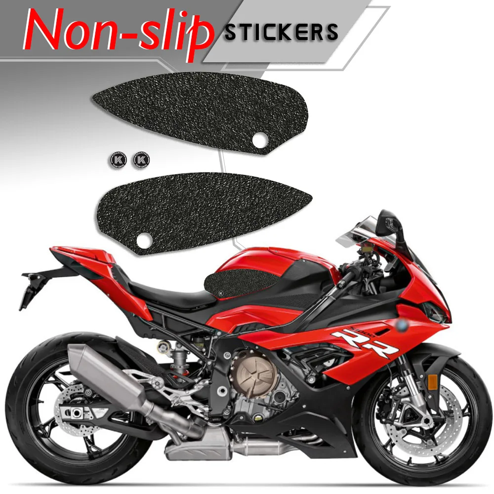 

Motorcycle protection pad tank grip fuel tank pad sticker gasoline knee traction side Non-slip decals for BMW 20 S 1000 RR