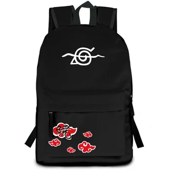 

Unisex Anime NARUTO Uchiha Sasuke Backpack students backpack Uzumaki Naruto Casual Preppy School Bags Kakashi travel Mochila