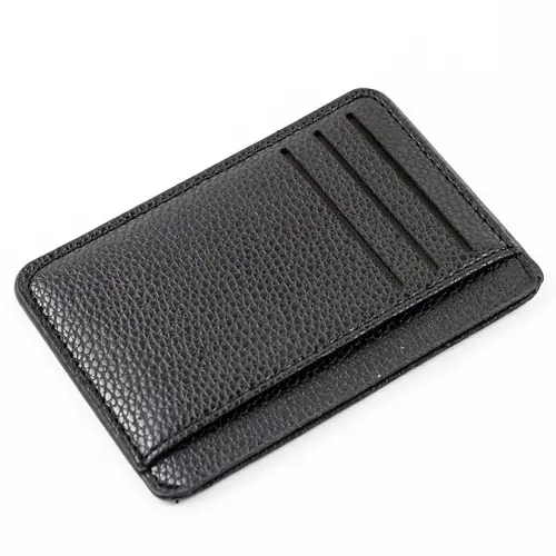 2024 New Soft Men Wallet Solid Color PU Zipper Card Holder Mini Short Coin Purse Wallets 1Pc Women Slim Card Case Business - Image 7