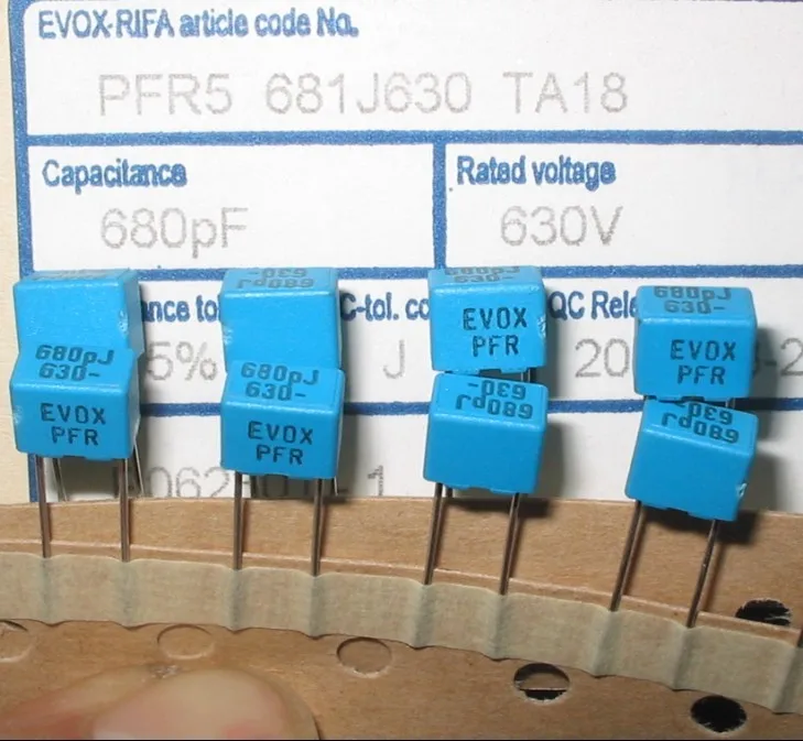 10 шт. Бесплатная доставка конденсатор EVOX RIFA 630 в 680P 681 5% PFR5 MKP | Электроника