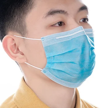 

10Pcs Disposable Face Masks with Elastic Ear Loop 3 Layers Breathable and Comfortable for Air Pollution Protection