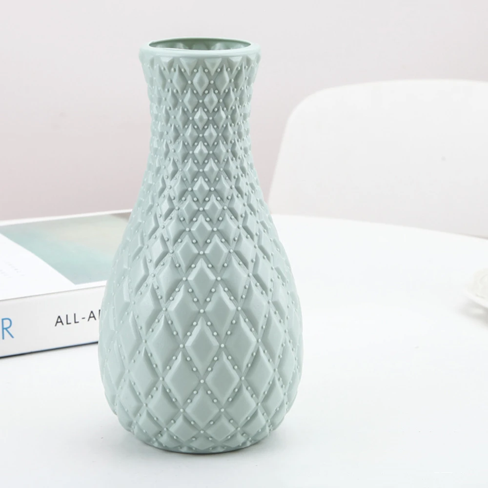 Unbreakable white flower vase in Nordic design