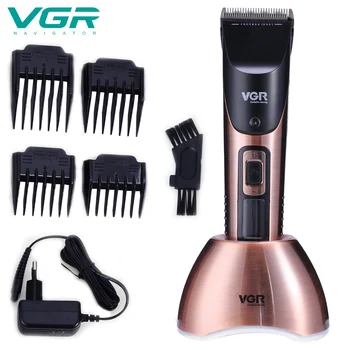

Professional Hair Clipper Rechargeable Trimmer Lithium Battery Titanium Alloy Blade Cutter Adjustable Comb Fine-tuning 100-240V
