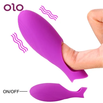 OLO Adult Sex Toys for Women Vagina Stimulation Sex Products G-spot Mini Finger Vibrator Clitoris Stimulator Vibrating Massager 1