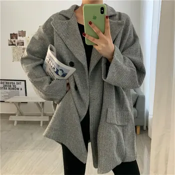 

Alien Kitty Women Stylish Loose Autumn Chic 2019 Elegant Warm Office Lady Casual Hot Striped Feminine Slender All Match Blazers