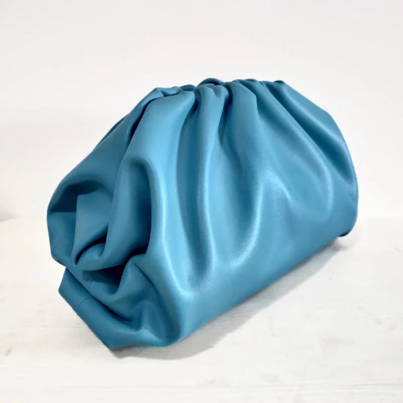 Натуральная кожа облачная сумка мягкая мятая пельмень сумка через плечо роскошные сумки для женщин дизайн для высокого качества