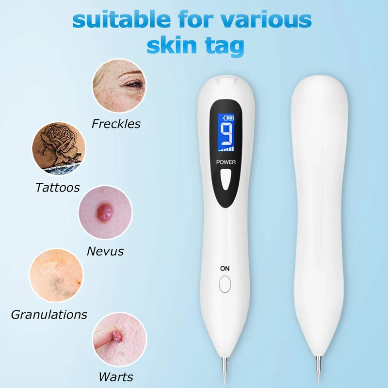 New LCD Plasma Pen LED Lighting Laser Tattoo Mole Removal Machine Face Care Skin Tag Removal Freckle Wart Dark Spot Removal Pen
