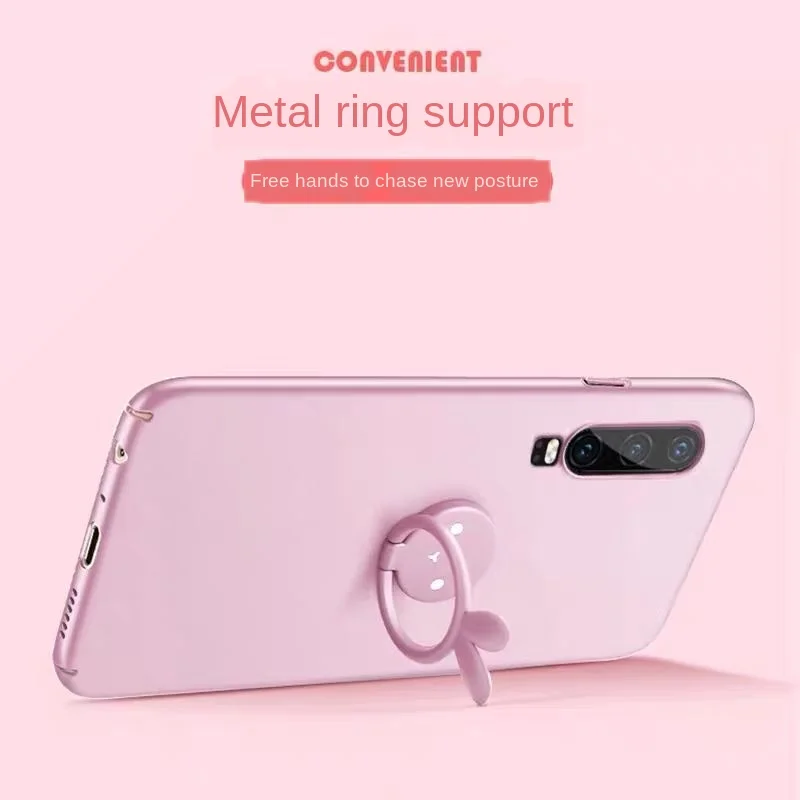 Силиконовый чехол для телефона мягкий Huawei P20 P30 коврики 30 10 Pro кролик кольцо на