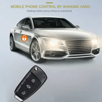 

For Toyota Car Alarm System Lock Unlock APP For Bluetooth Controls Passive Smart Key With 2 remote control Keyless Entry